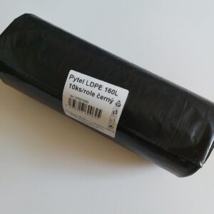 Pytel na odpad LDPE 160 litrů, 90x110 cm, 46 mic, černý (10 ks)