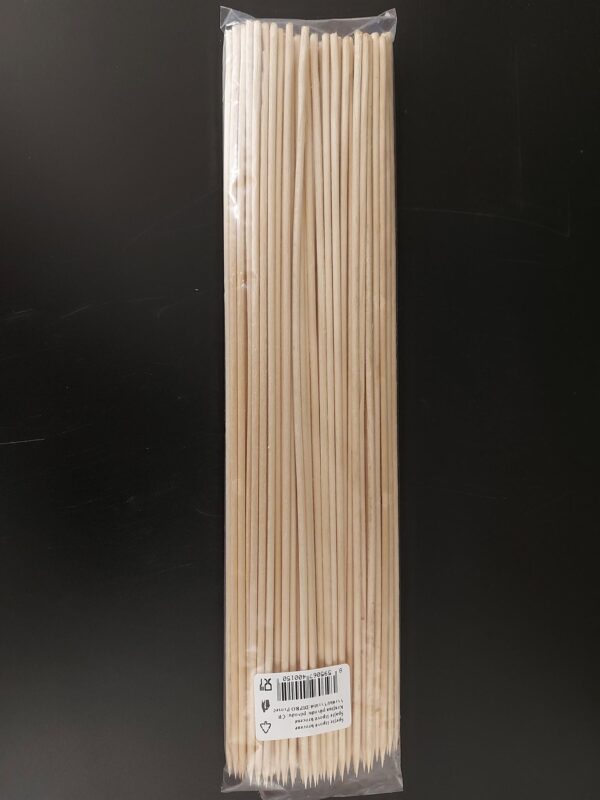 Špejle dřevěné hrocené uzenářské 30 cm (100 ks) - Obrázek 3