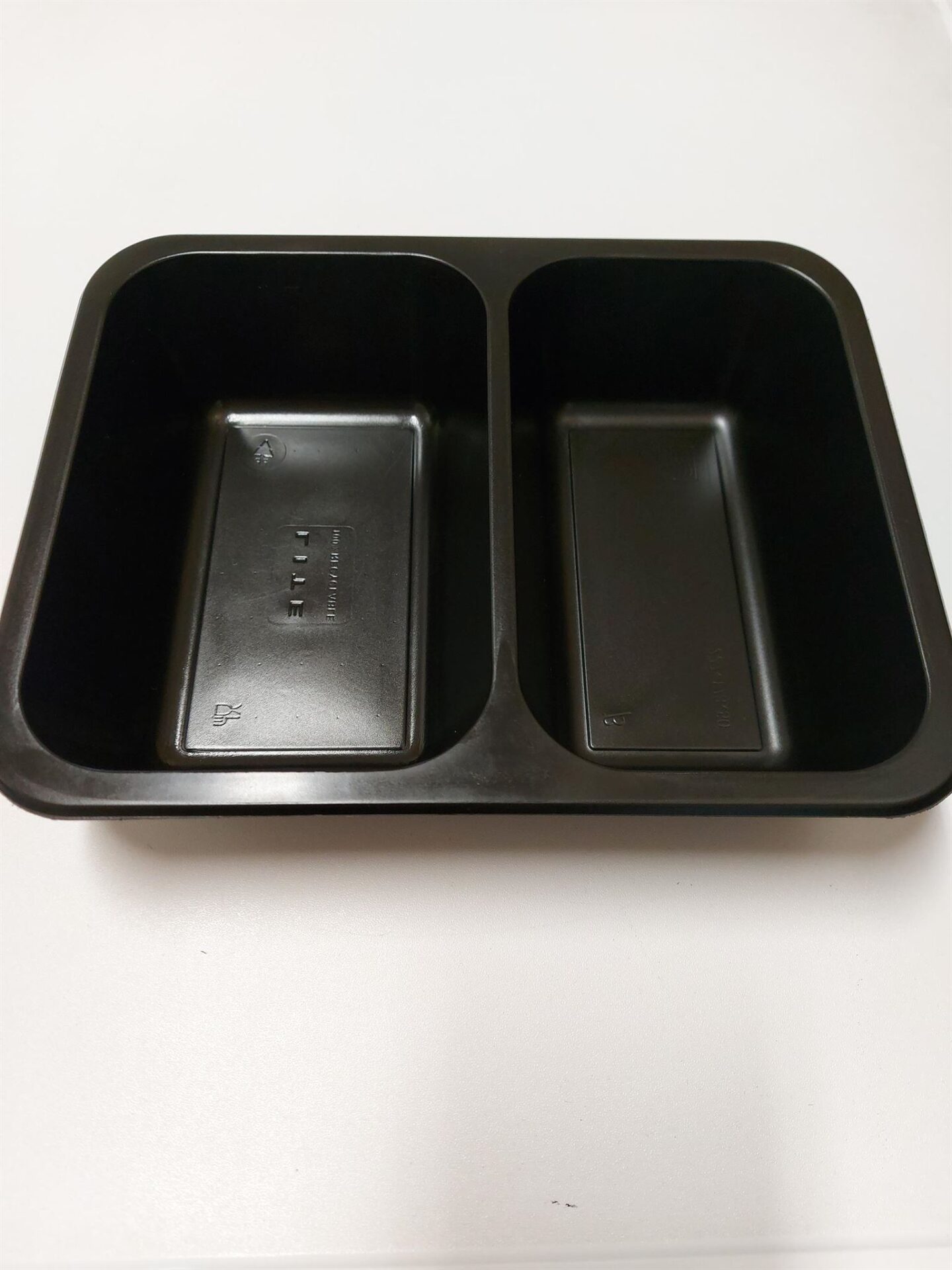 Zatavovací miska 2-dílná PP černá 227x178x50 mm (50 ks) - Obrázek 2