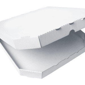 PIZZA krabice 40x40x4 cm bílá bez potisku (100 ks)