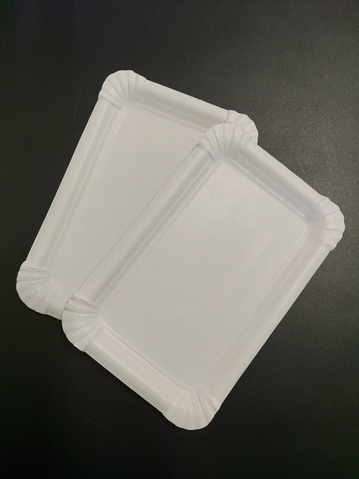 Tácek papírový bílý č. 4, 13x20  cm (100 ks)