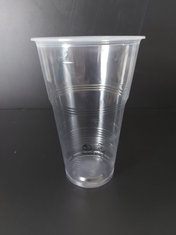 Kelímek plastový PET 0,5 l, transparentní (50 ks) - Obrázek 3