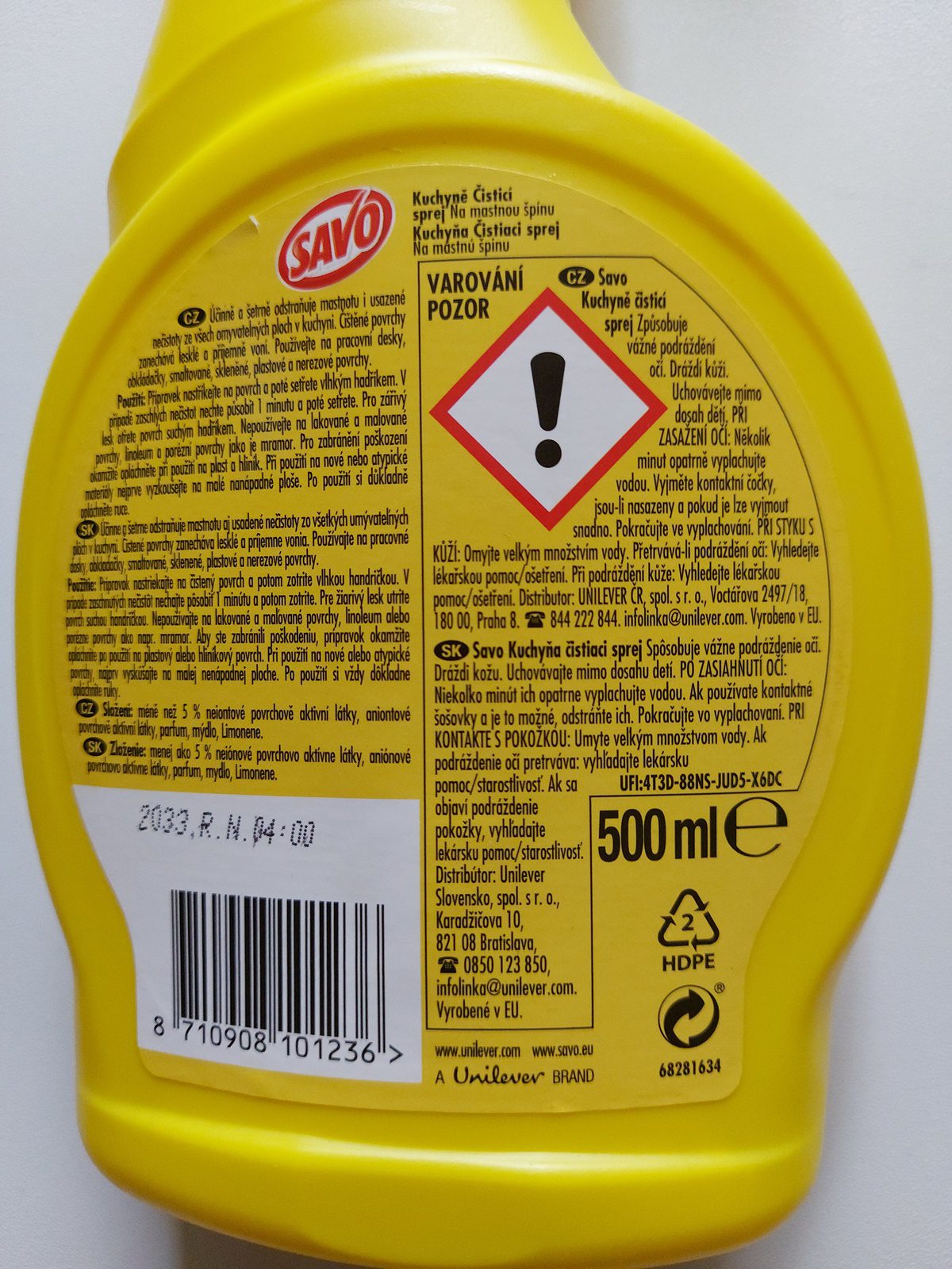 Savo kuchyně 500 ml s rozprašovačem - Obrázek 4