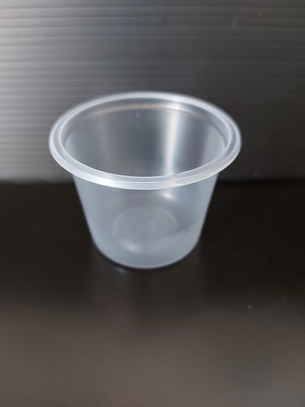 Kelímek plastový PP na dresing kulatý 100 ml, transparentní (100 ks)