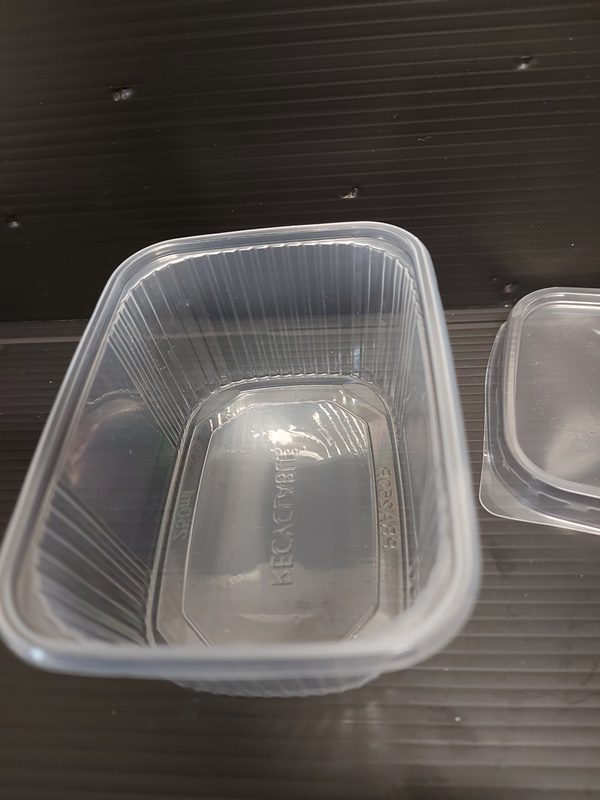 Miska PP hranatá 250 ml transparentní 108x82x49 mm (100 ks) - Obrázek 2