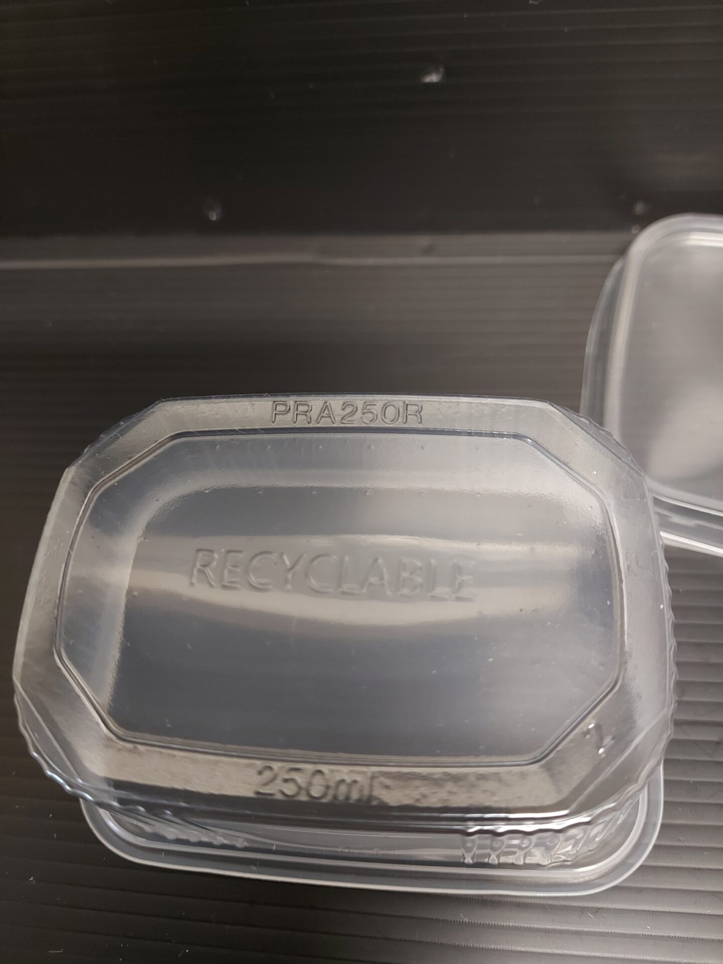 Miska PP hranatá 250 ml transparentní 108x82x49 mm (100 ks) - Obrázek 3