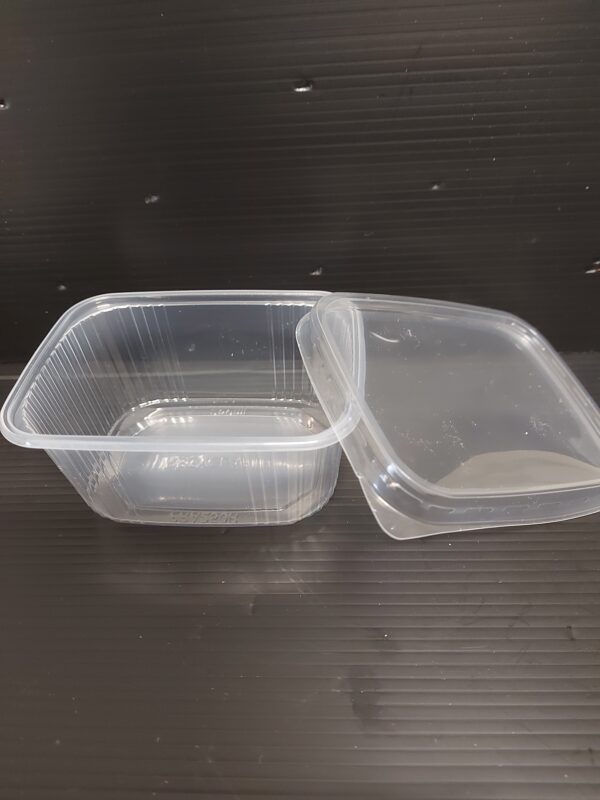 Víčko PP transparentní na hranaté misky PP 250 ml 108×82×49 mm (100 ks) - Obrázek 2
