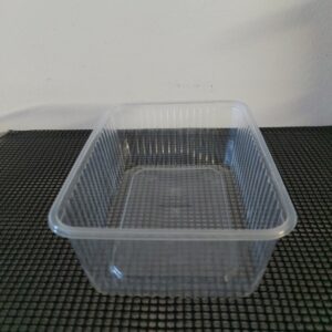 Miska PP hranatá transparentní 180x133x93 mm, 1500 ml (50 ks)