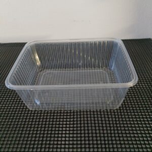 Miska PP hranatá transparentní 180x133x66 mm, 1000 ml (50 ks)
