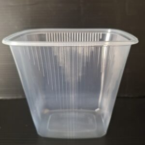 Miska PP hranatá 500 ml transparentní 108x82x104 mm (100 ks)